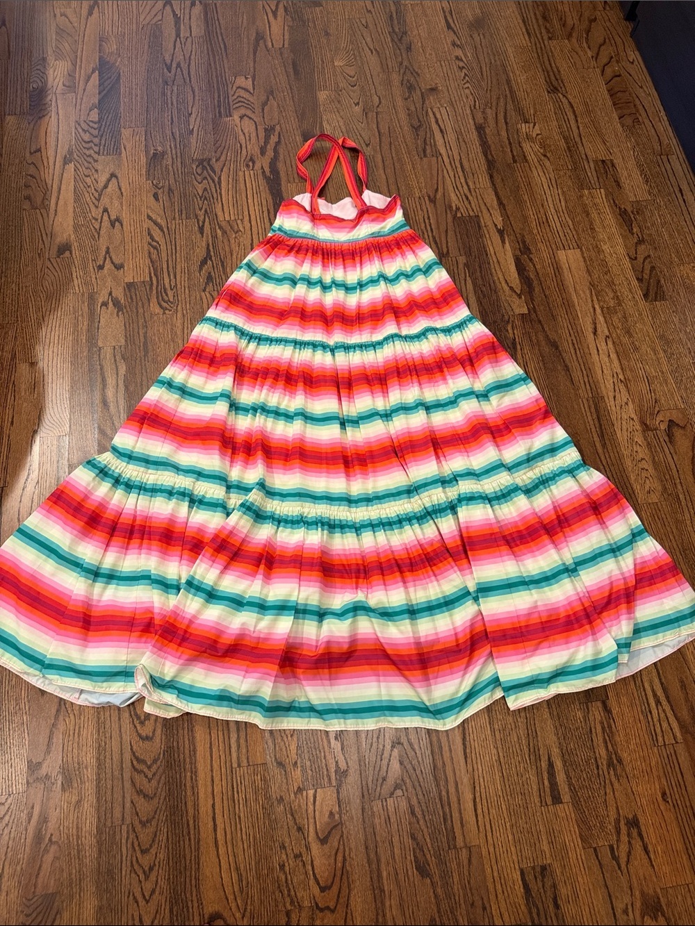 J. Crew Multi Color Striped Maxi Sundress - Picture 9 of 10
